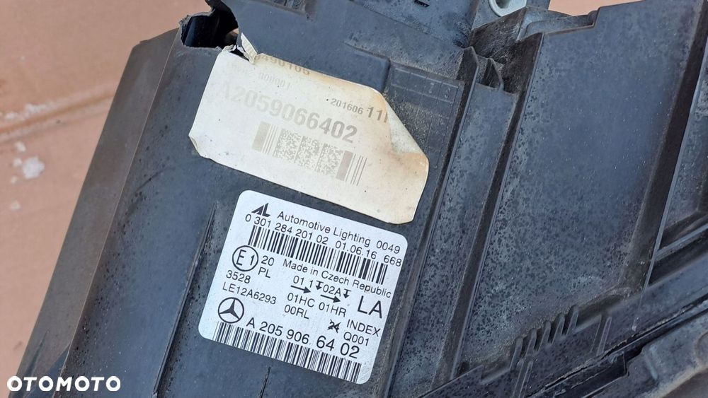 MERCEDES C-KLASA W205 LEWA LAMPA A2059066402 UŻYWANA - 3