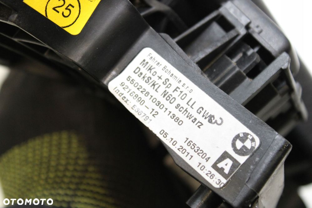 BMW F10 F11 PODŁOKIETNIK SKÓRA CZARNY 9216890 - 8