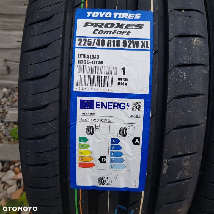 4x 225/40R18 Toyo Proxes Comfort Nowy komplet opon letnich Poznań - 2