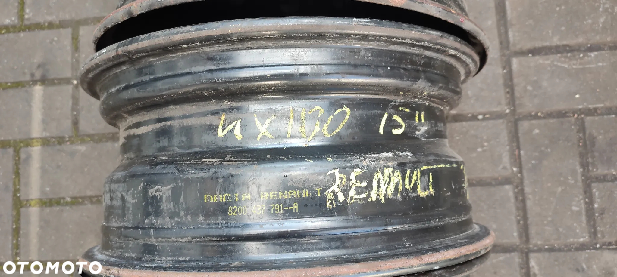 FELGI STALOWE 4x100 6Jx15 CALI ET50 RENAULT DACIA 4 SZTUKI KOMPLET - 10