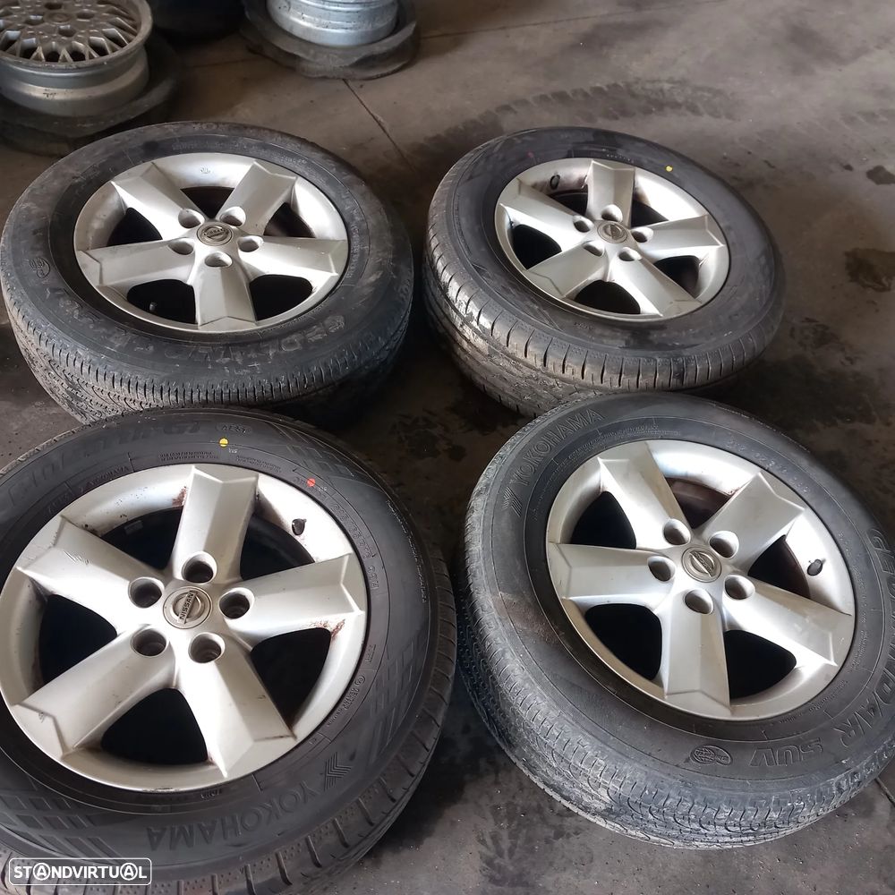 Jantes especiais 16 Nissan Qashqai j10 com pneus bons 215 65 16 - 1