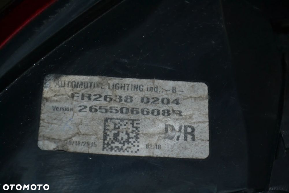 RENAULT CLIO IV HB LAMPA TYŁ TYLNA PRAWA W BŁOTNIK 265506608R ORYGINAŁ - 4