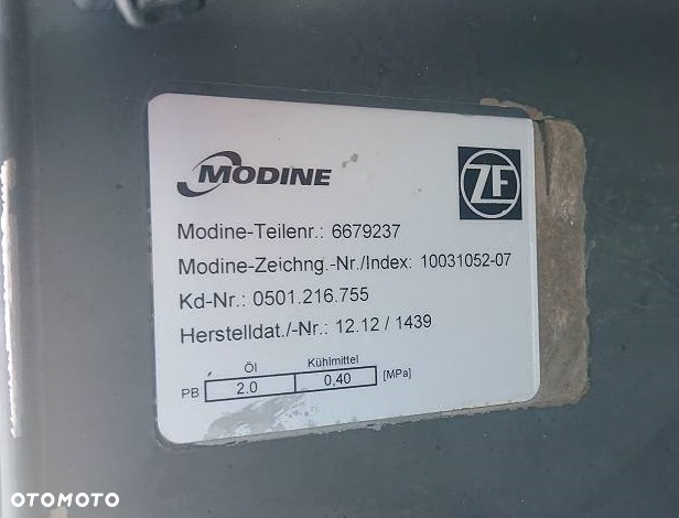 # DAF XF105 XF 105 CHŁODNICA INTARDERA 3 RETARDERA 6679237 12AS2331TD 202 tys. km - 4