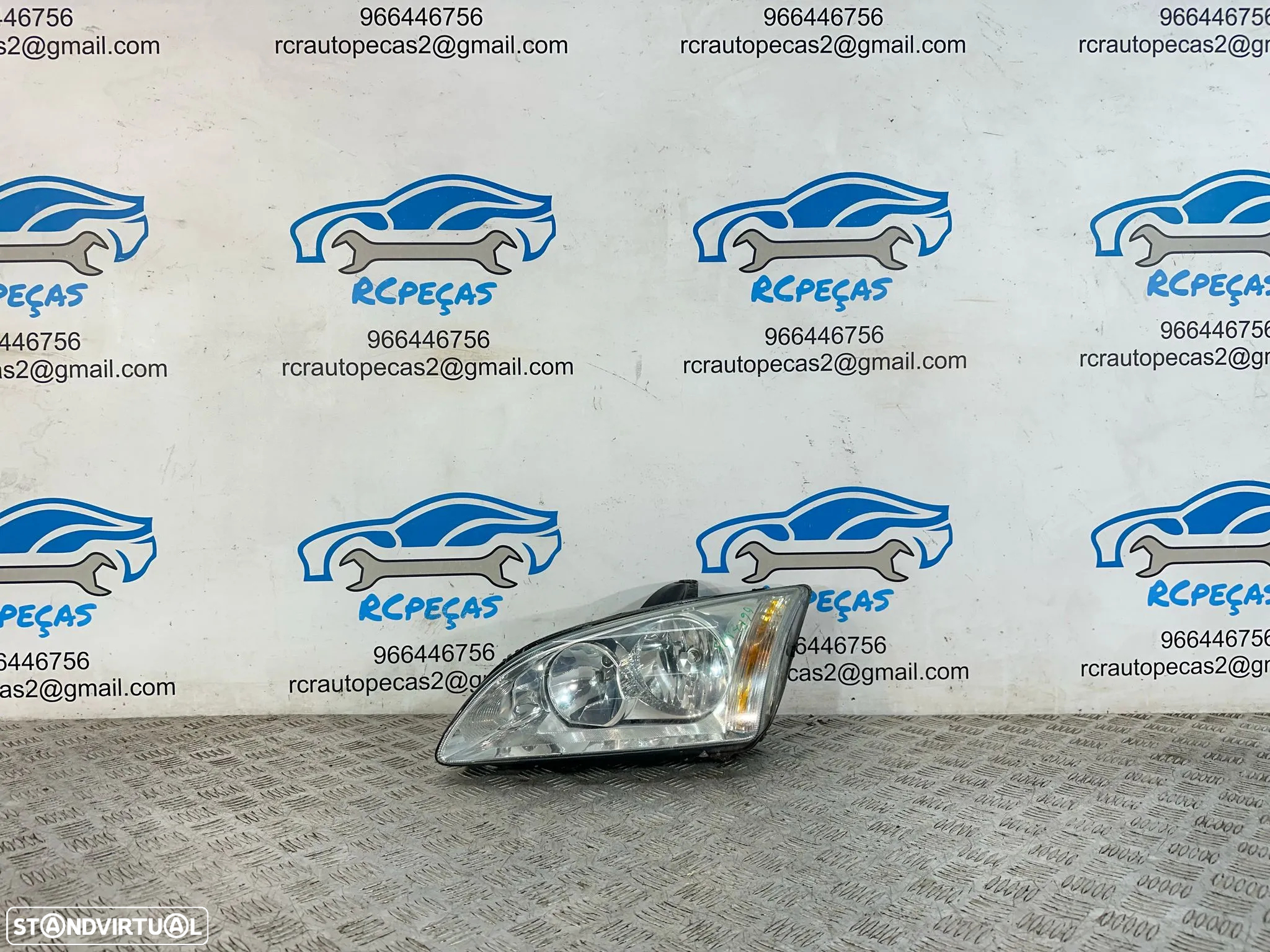 Otica Farol Frente Frontal Esquerda Ford Focus 2 Mk2 Fase 1 4M51-13W030-BD - 3