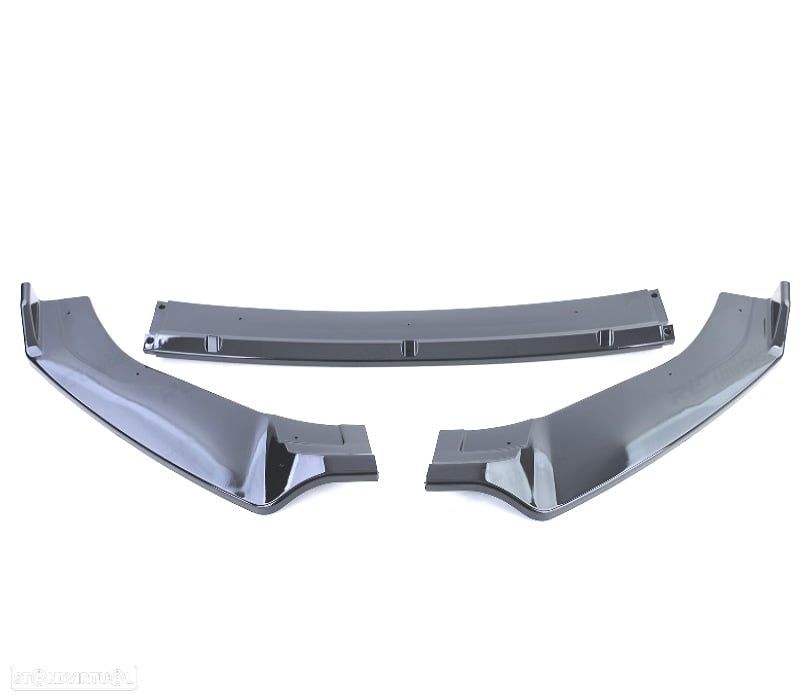 SPOILER LIP FRONTAL VOLKSWAGEN VW GOLF 7 7.5 PRETO BRILHANTE - 4