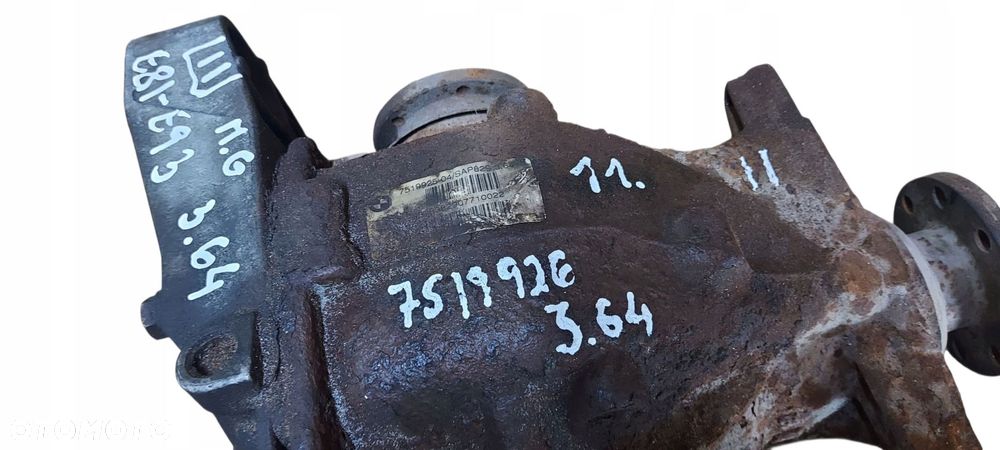 Bmw E90 E87 E92 Dyferencjał Most 3.64 7519925 N45 N46 N43 Benzyna Igła - 6