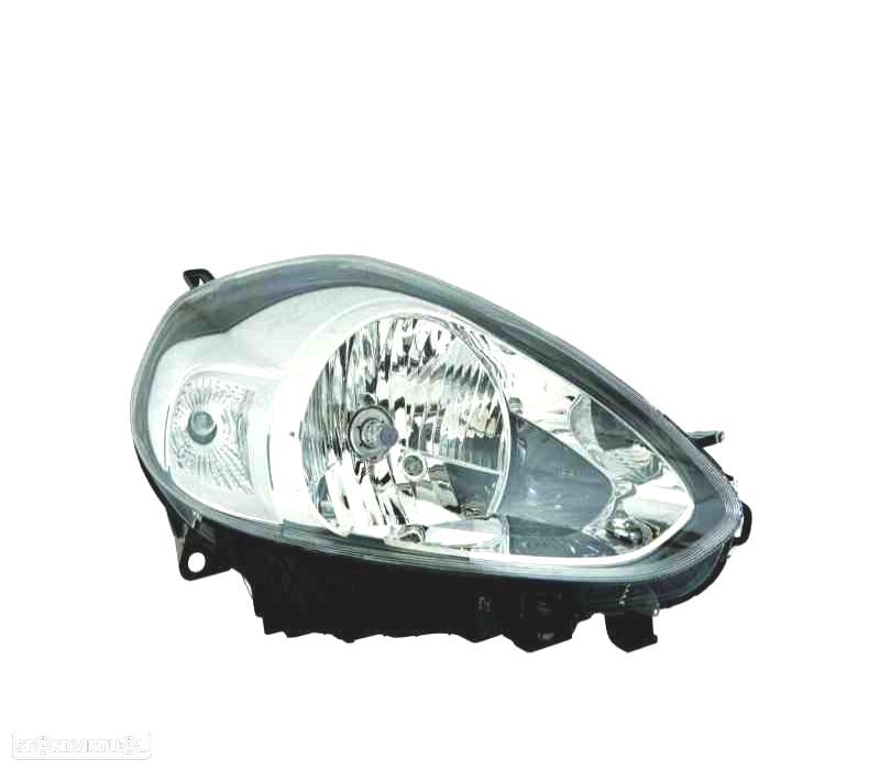 FAROL DIR OPTICAS FIAT PUNTO EVO 09- FUNDO CROMADO - 1