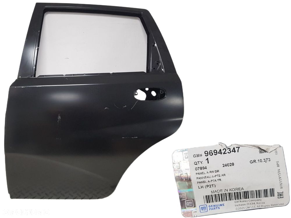 FABRYCZNIE NOWE ORYGINALNE DRZWI LEWE TYLNE LEWA TYŁ CHEVROLET AVEO T255 HB 07-11  96942347 - 1