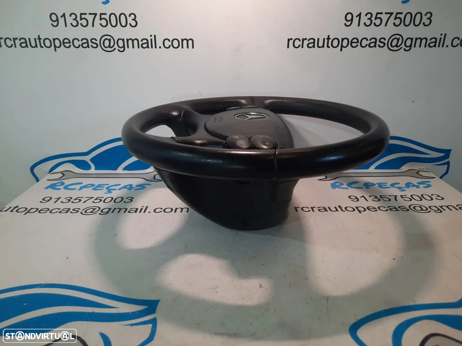 VOLANTE GUIADOR COMPLETO MERCEDES BENZ CLASS CLS C219 W219 A2304600503 2304600503 CLK C209 W209 PELE COMANDOS MULTIFUNÇÕES AIRBAG - 4