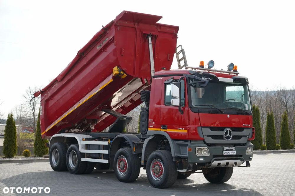 Mercedes-Benz ACTROS 4144 / 8x8 / WYWROTKA TYLNOZSYPOWA / MEILLER KIPPER / EURO 5 - 7