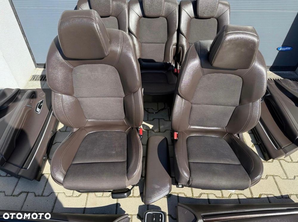 RENAULT ESPACE V INITIALE FOTELE 5 OSÓB BRĄZOWA PÓŁSKÓRA GRZANE PRZÓD TYŁ - 2