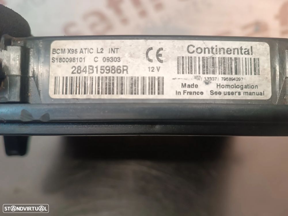 MODULO BCM UCH RENAULT MEGANE III / SCENIC III 284B15986R S180098101 - 2