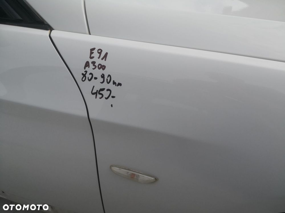 Błotnik prawy przedni BMW E90 E91 Alpinweiss A300 w kolor prawy przód oryginał - 4