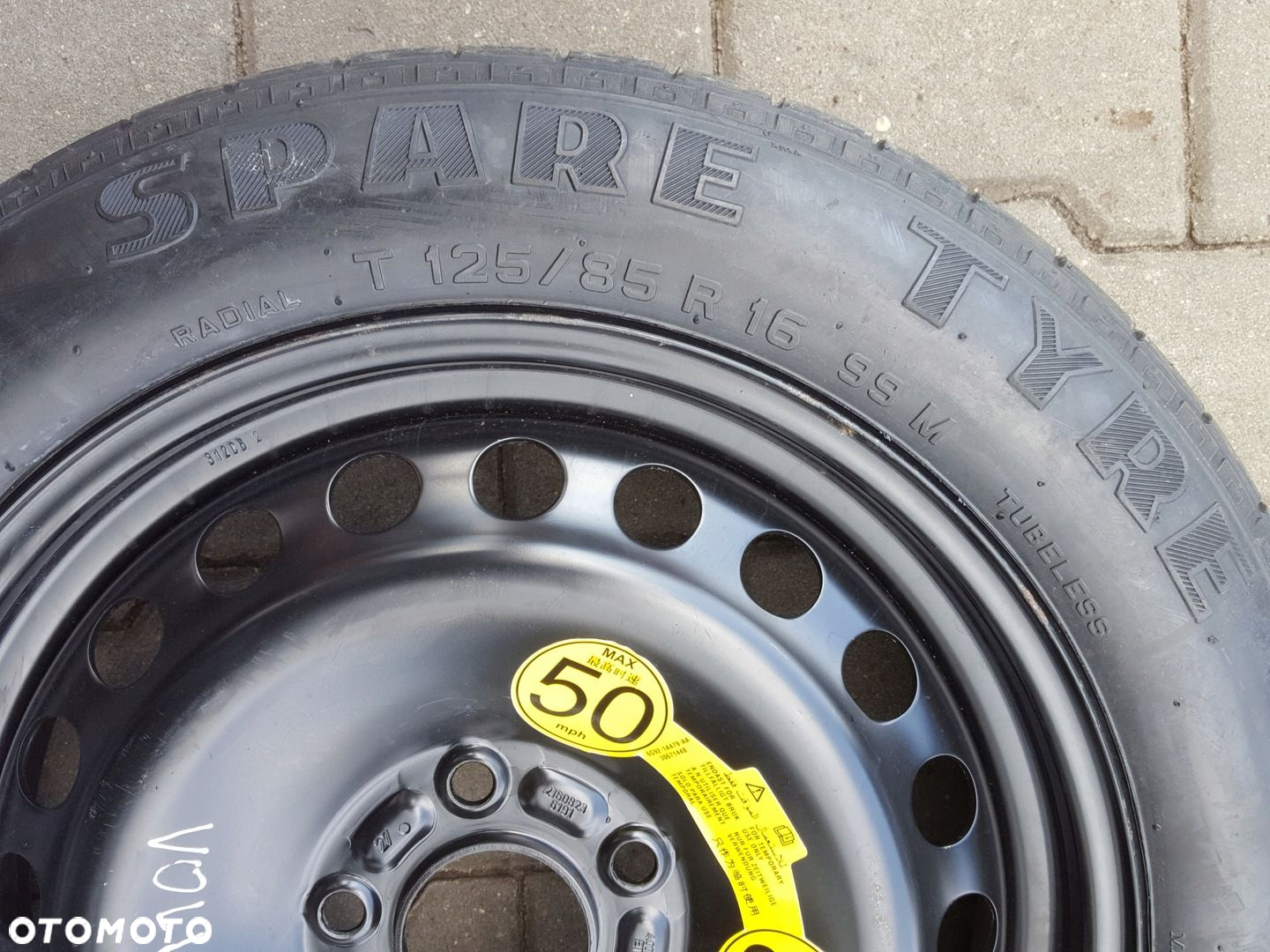 VOLVO C30 06-12r V50 S40 II KOŁO DOJAZDOWE 16 LEWAREK - 5