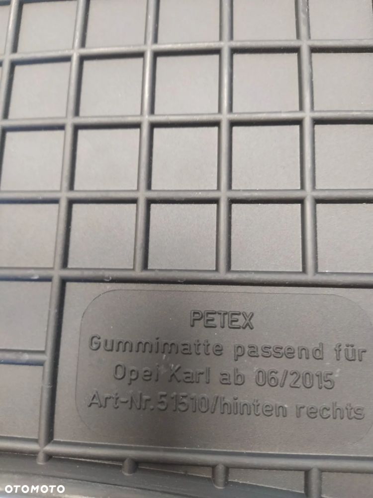 OPEL KARL 15- DYWANIKI WYCIERACZKI GUMOWE KOMPLET NOWY - 4