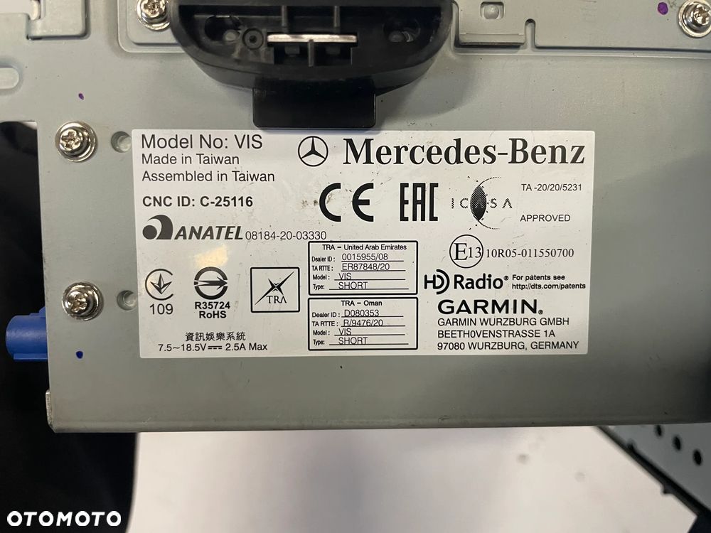 Radio Navigacja mercedes vito 447 - 4