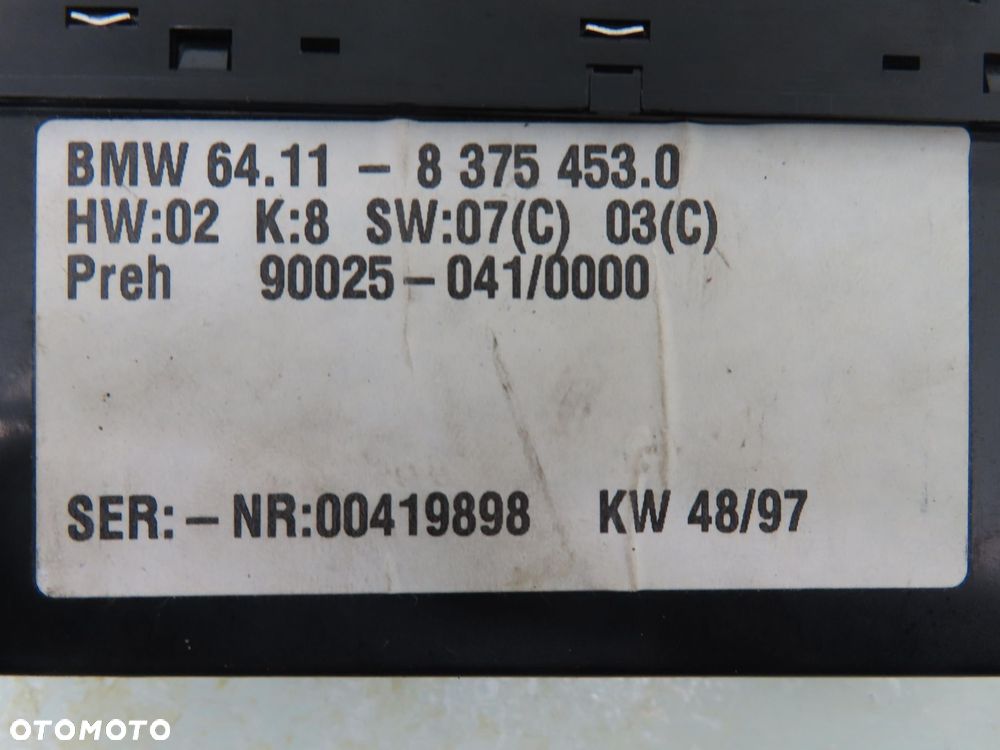 KLIMATRONIK BMW E39 83754530 - 5