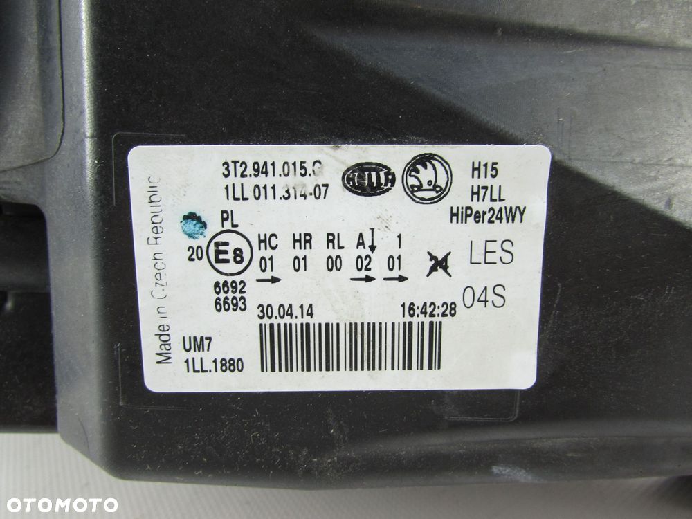 SKODA SUPERB III 3V 15-23 LAMPA REFLEKTOR PRZOD LEWY XENON SOCZEWKA UK 3T29410150 - 8