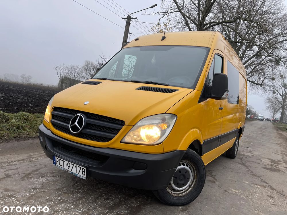 Mercedes-Benz Sprinter W906 313 CDI Średni Średniak L2H2 Brygadówka 6 Osobowy 6 Osób Dubel kabina 2009 ROK - 3