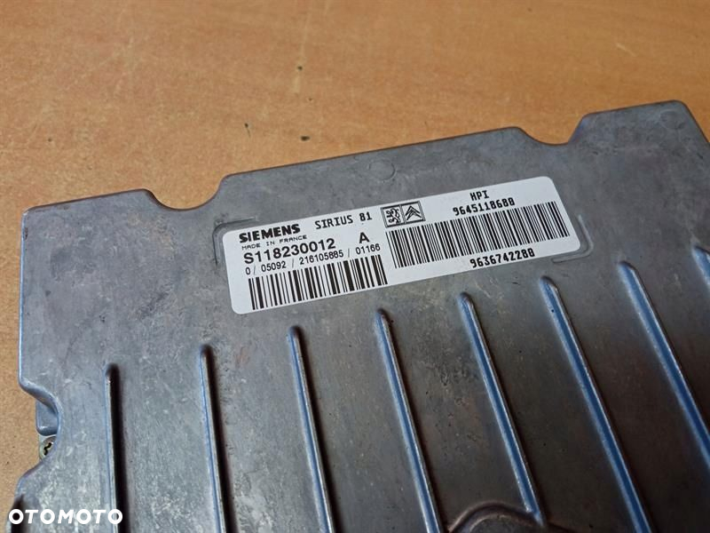 KOMPUTER SILNIKA STEROWNIK CITROEN C5 I 2.0 16V HPI 9636742280 - 3