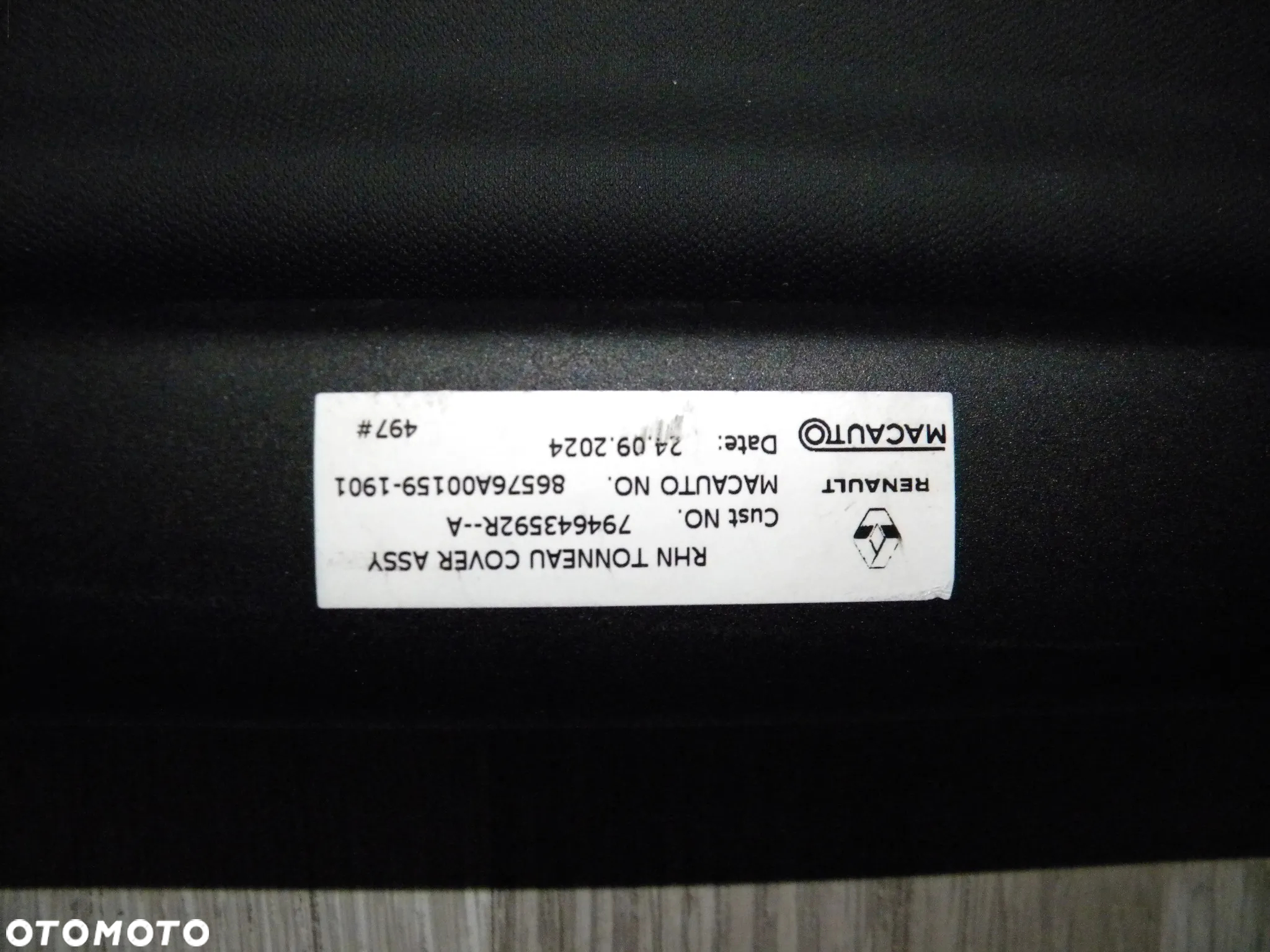 JAK NOWA ORYGINALNA ROLETA BAGAŻNIKA RENAULT ESPACE VI 6 24-25 CZARNA FV 794643592R - 9