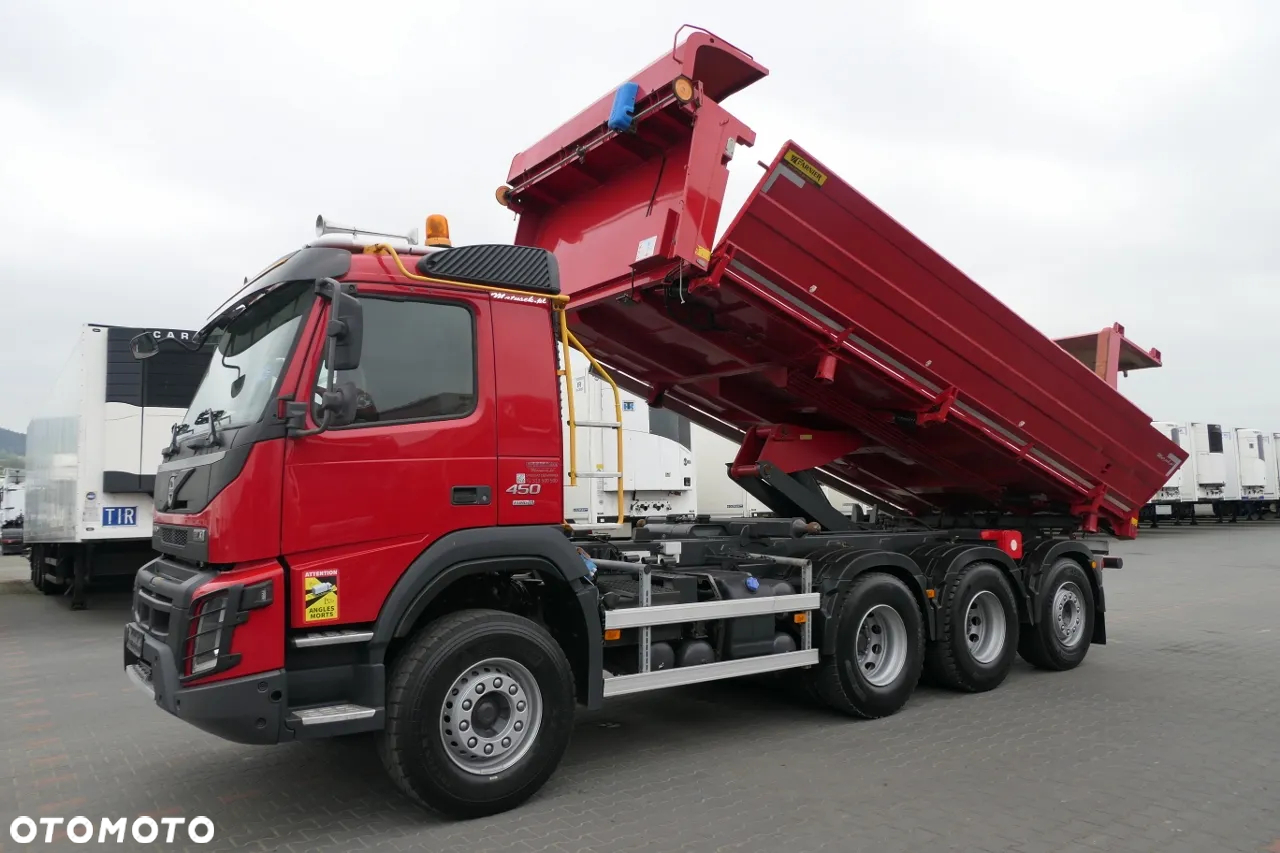 Volvo FMX 450 / 8x4 /  2 STR. WYWROTKA / TRIDEM / OŚ SKRĘTNA PODNOSZONA / BORDMATIC / HYDROKLAPA / 2016 ROK - 3