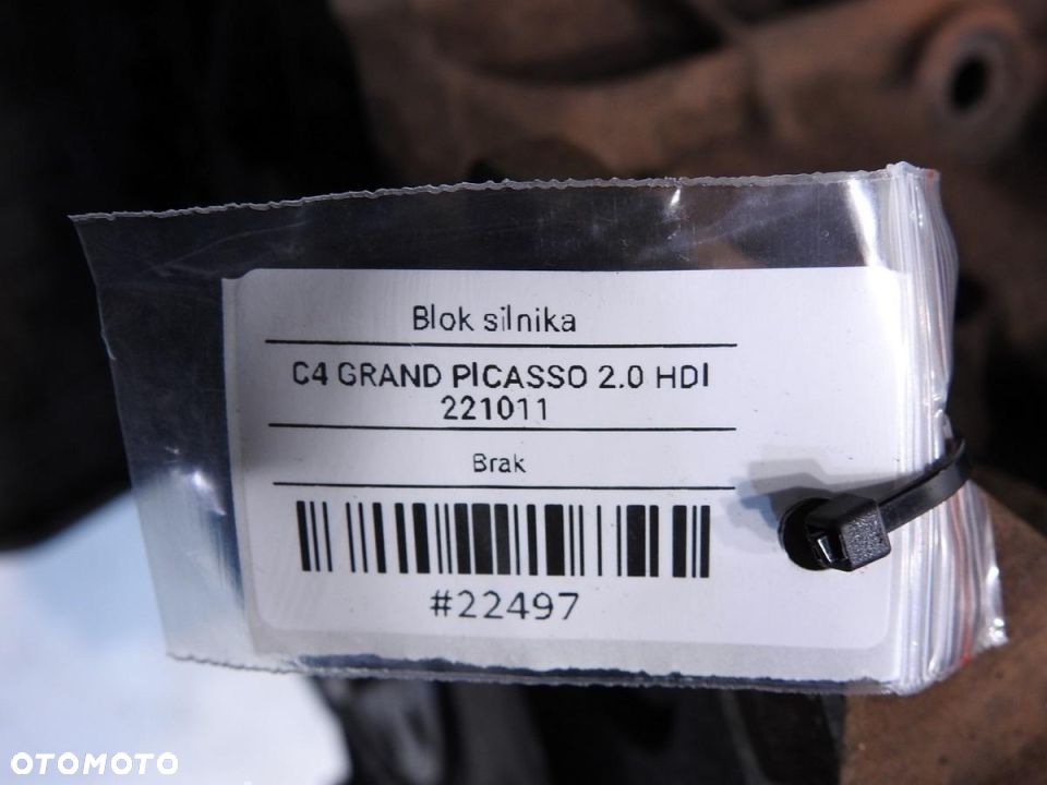 BLOK DÓŁ SILNIKA RHJ CITROEN C4 2.0 HDI - 9