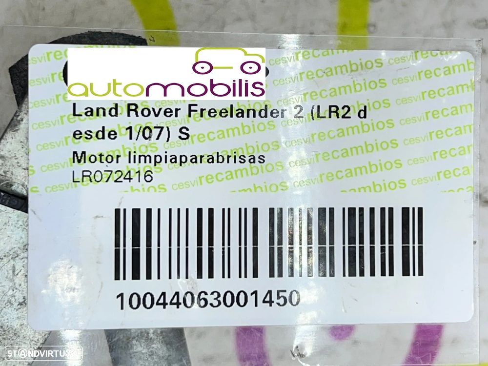 Limpa Vidros LAND ROVER FREELANDER II 2.2 TD4 4x4 Ref. LR072416 - NO. 340095 - 5