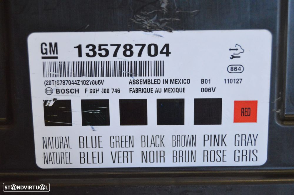 CENTRALINA ECU COMANDO SISTEMA CONFORT MODULO ELETRONICO BCM BOSCH GM13578704 13578704 OPEL INSIGNIA A G09 TOURER 2.0 CDTI 130CV A20DT - 5