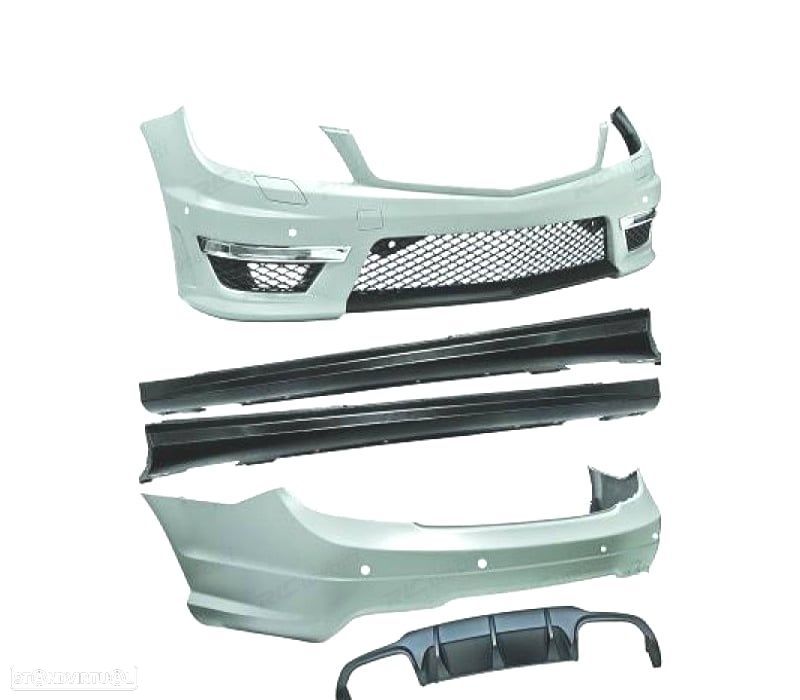 KIT DE CARROÇARIA MERCEDES CLASE C W204 07-11 LOOK C63 AMG - 2
