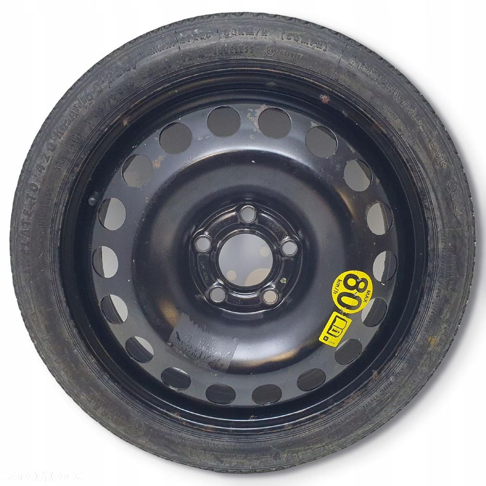 KOŁO DOJAZDOWE Opel Vectra C Astra H dojazdówka 115/70 R16 2160115 5x110 - 1