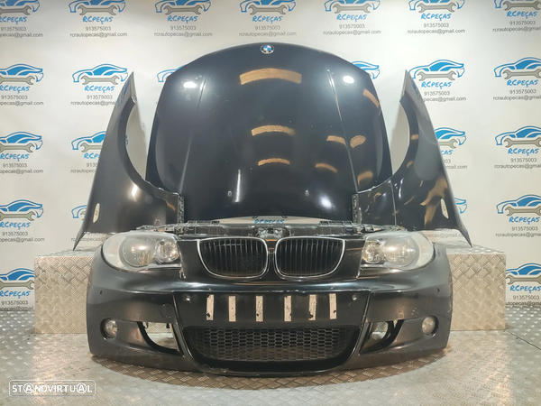 FRENTE COMPLETA BMW SERIE 1 E87 E81 PACK M PARACHOQUES SENSORES GUARDA-LAMAS OTICAS RADIADOR VENTILADOR FRENTE FIBRA REFORÇO