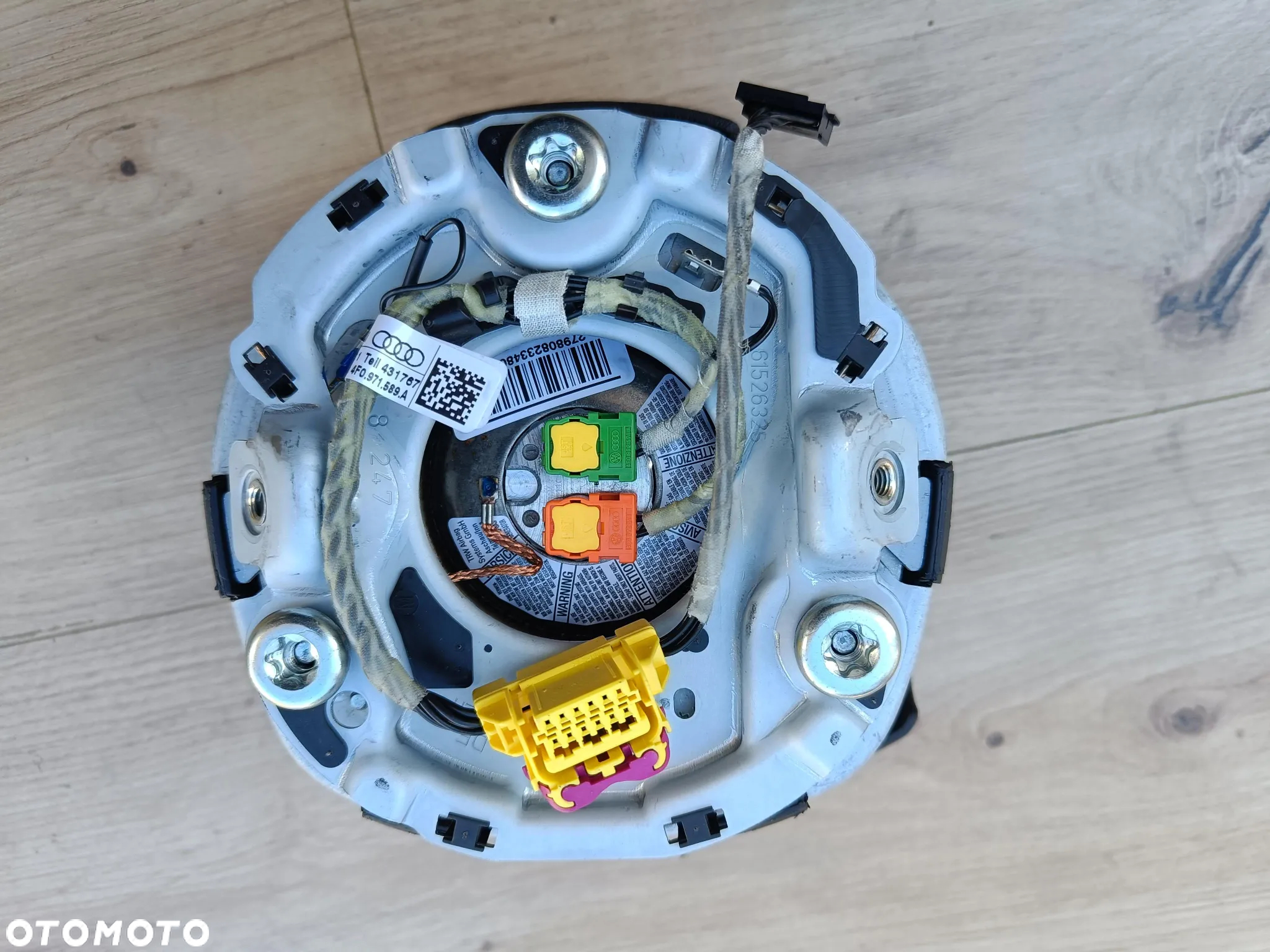 AUDI A8 D3 LIFT PODUSZKA KIEROWNICY KIEROWCY SOUL CZARNA 4E0880201BM - 6