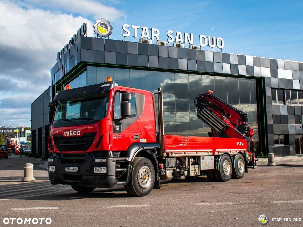 Iveco STRALIS 460 6x4 HMF 4020-K5 Fly Jib Hds Żuraw - 9