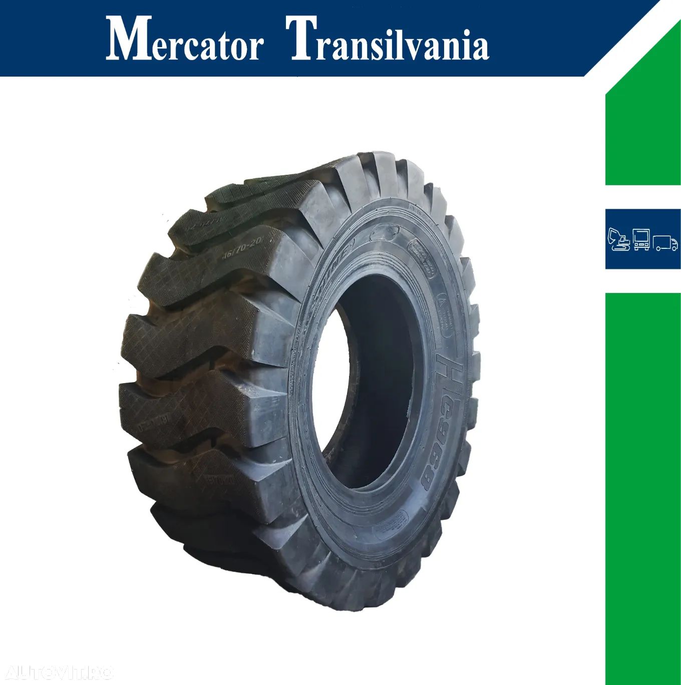 Anvelopa NOUA - Industriala 405/70-20 Aushine G818 E-3 C968 16PR Tractiune - 1