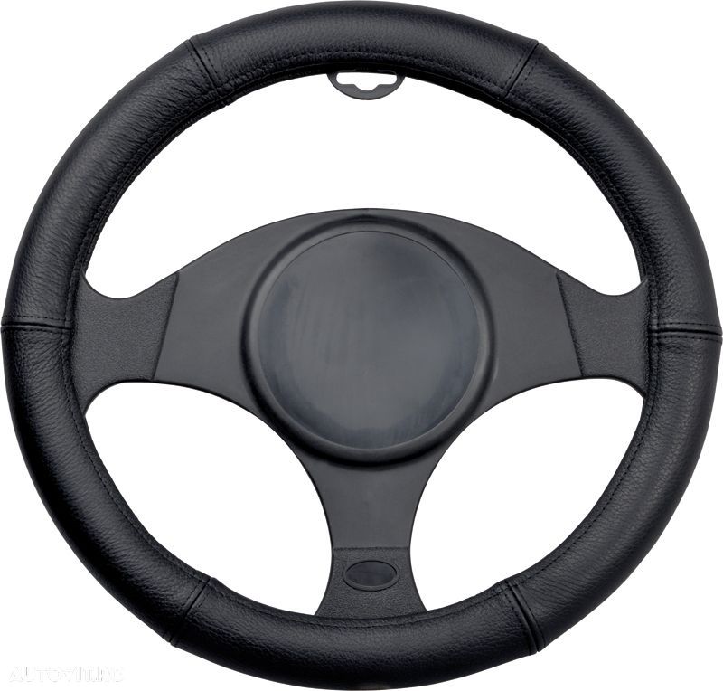 Husa volan piele neagra 35-37cm - 1