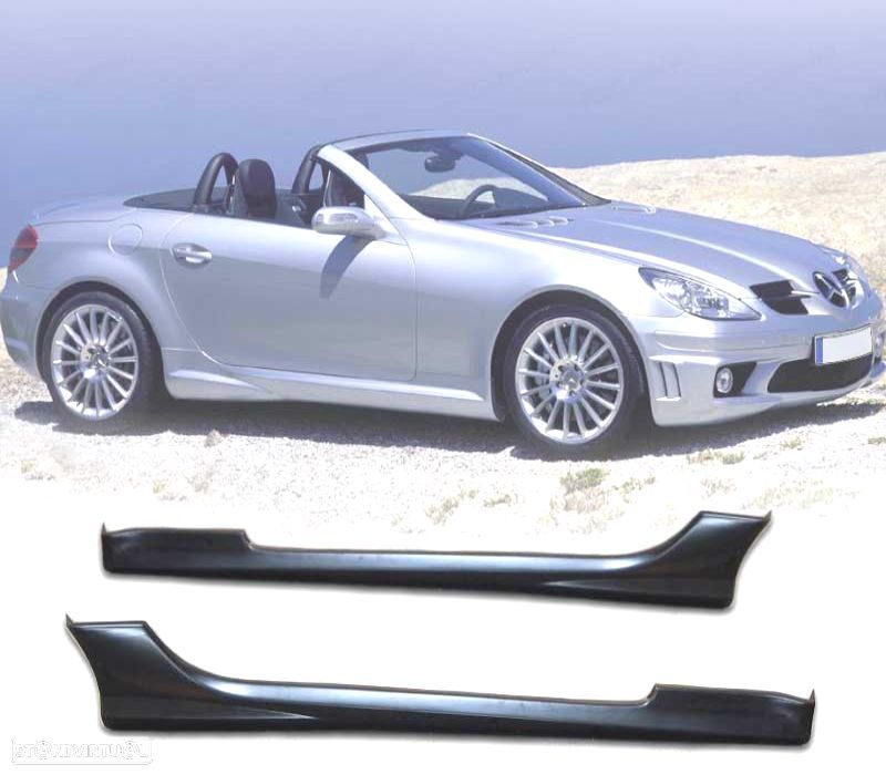 EMBALADEIRAS MERCEDES SLK R171 04-11 LOOK AMG 04-10 PRETO - 1