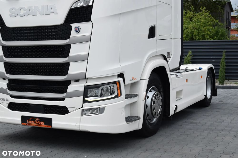 Scania 500S / FULL AIRMATIC / HYDRAULIKA / RETARDER / KLIMATYZACJA POSTOJOWA / ACC / KLIMA / 2 ZBIORNIKI PALIWA / FULL LEDY / FULL SPOILERY / SERWISOWANA / SPROWADZONA - 11