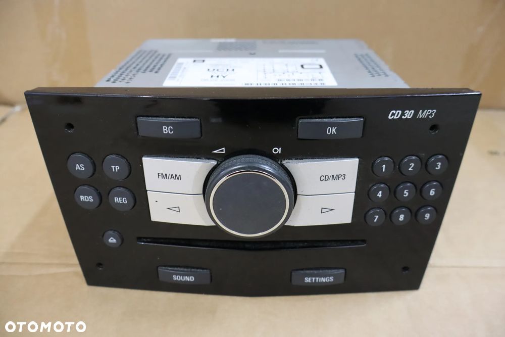 RADIO CD OPEL ASTRA H III 3 CZARNE 13289935 2004-2014 - 3