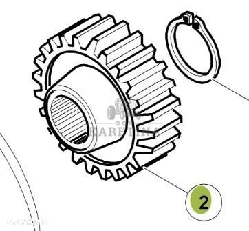 CLAAS RENAULT ATLES 936 RZ V5 Koło Zębate 6005030335  60 0503 033 5  0011443010  00 1144 301 0 - 1