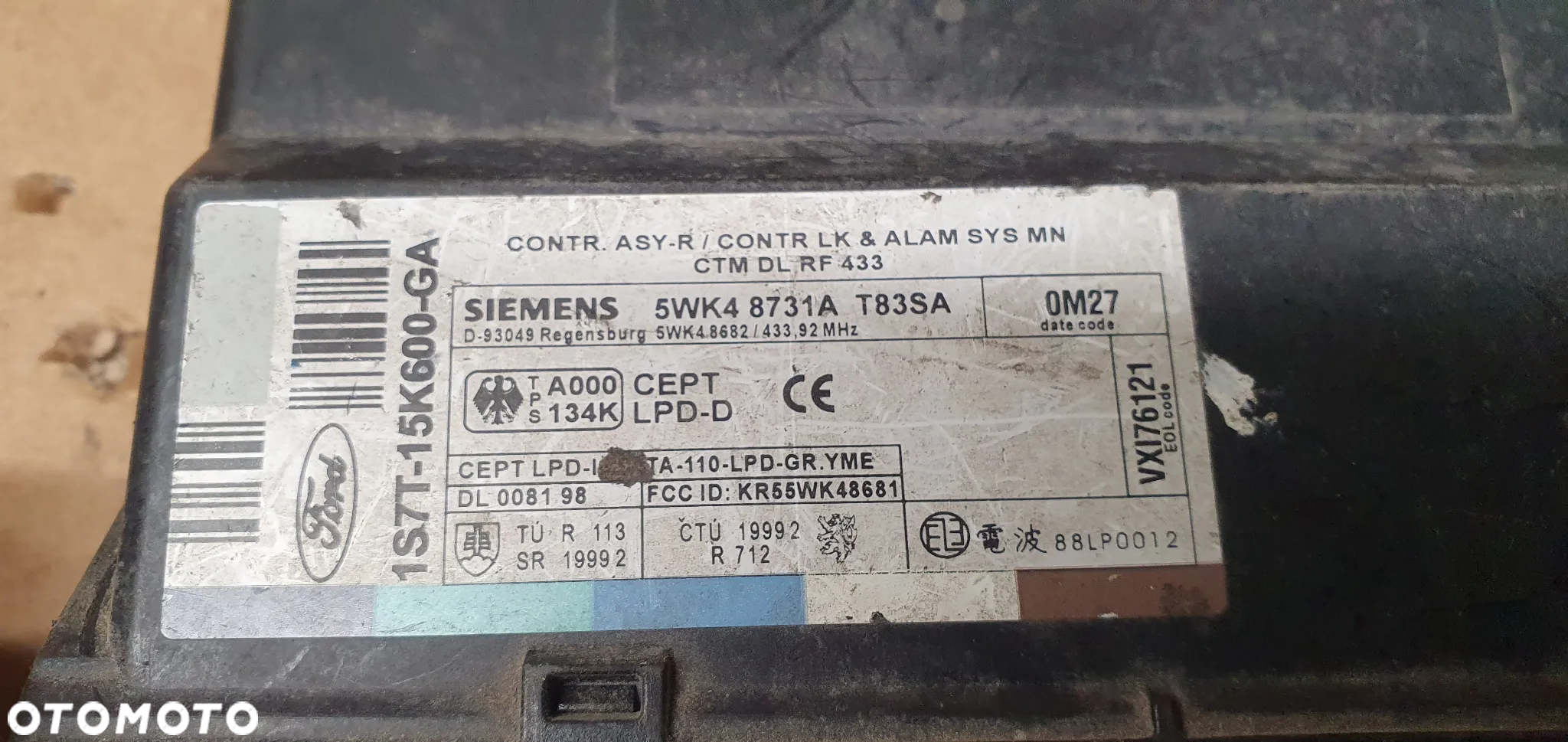 Moduł sterownik komfortu Ford Mondeo MK3 1S7T-15K600-GA - 5