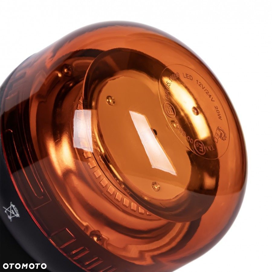 lampa błyskowa ostrzegawcza smooth 45x led na magnes, 2 tryby błysku - 2