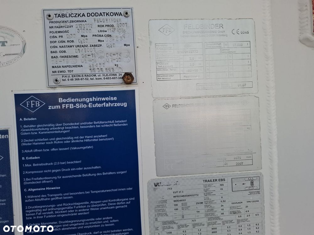 Feldbinder cemento naczepa - 3