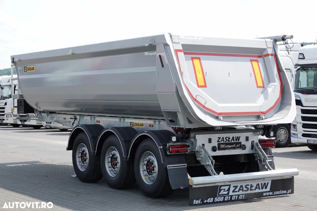 Zaslaw BASCULATOR Zasław 28 m3 / NOU / OȚEL / TUBI PORTBAGAI HP / AXIE DE RIFAT / SAF / 2025 - 6