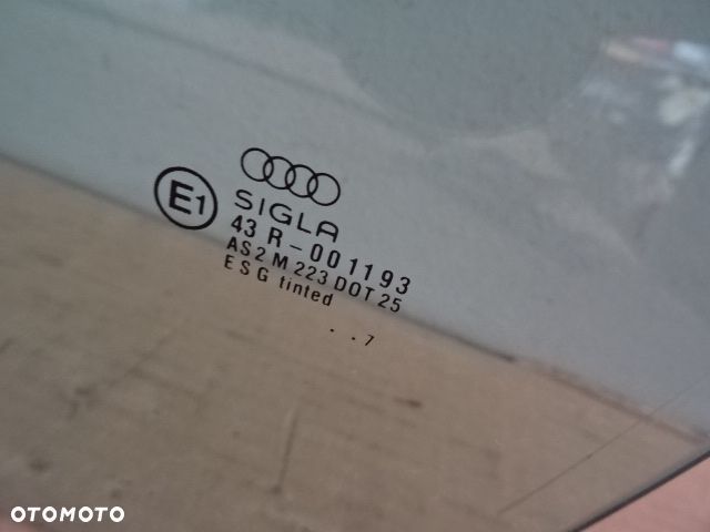 SZYBA DRZWI LEWY PRZÓD AUDI A4 B5 SEDAN NR1368 - 2