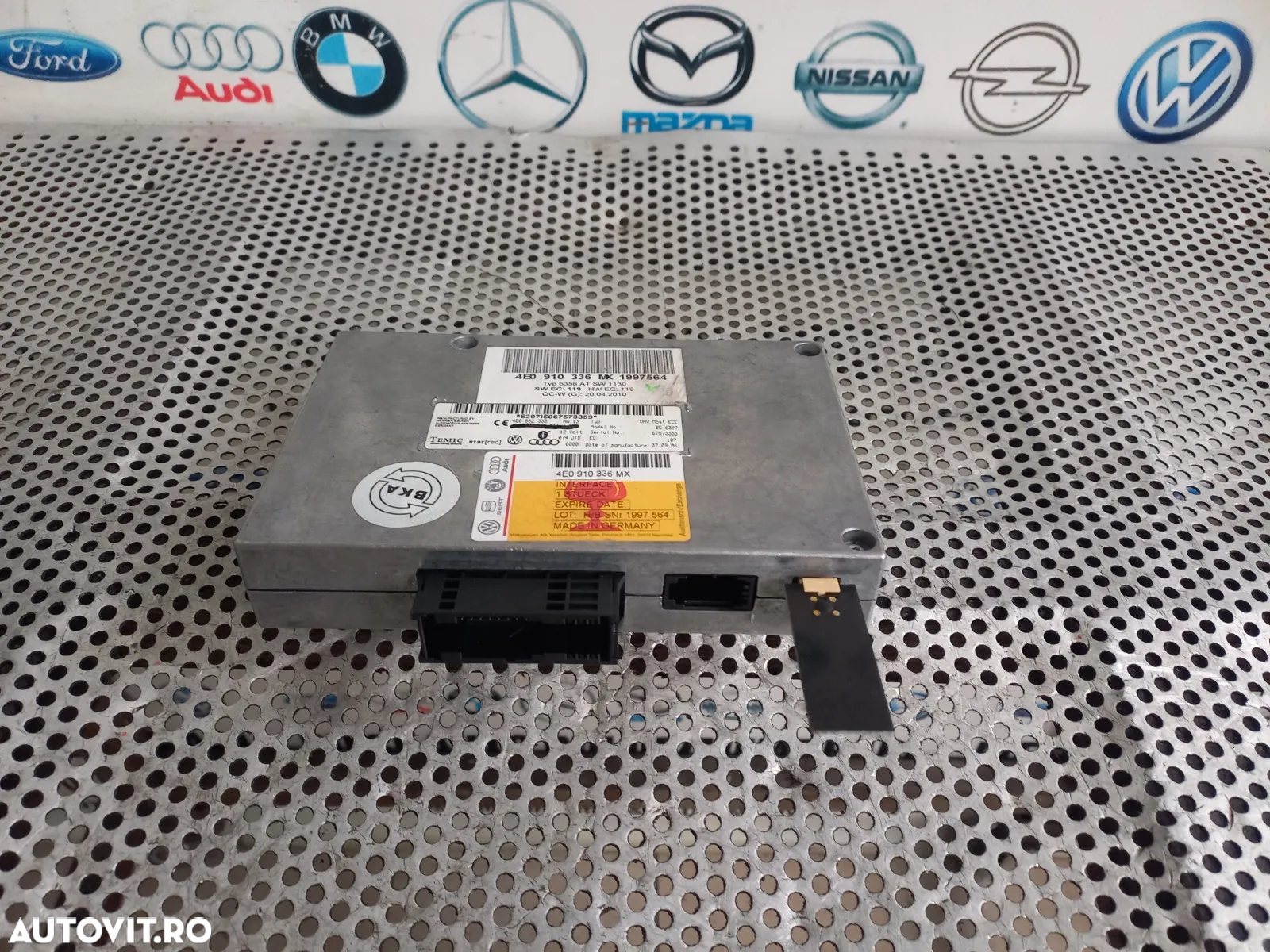 Modul Bluethooth Audi Q7 4L A6 C6 A8 D3 An 2006-2007-2008-2009-2010-2011-2012-2013-2014-2015-2016 C - 2