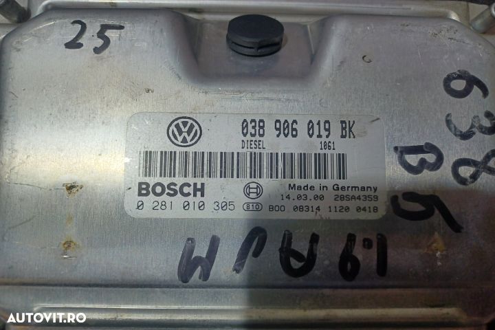 Calculator motor ECU 038906019BK 0281010305 - 1.9 AJM  038906019BK 02 - 3