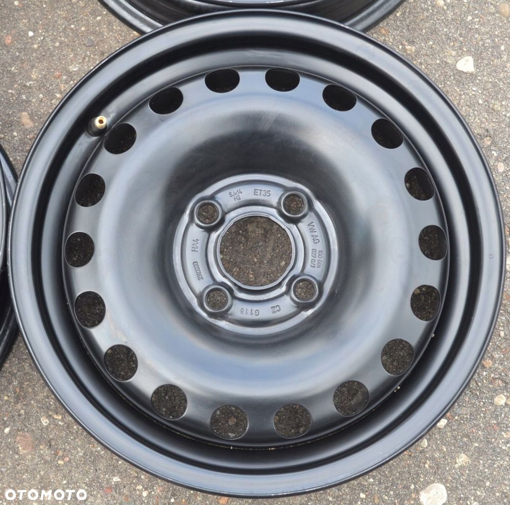 FELGA STALOWA OEM VW SKODA SEAT 4x100 5J14 ET 35 x1szt F-423 - 1