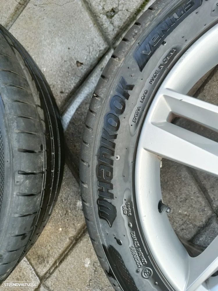 4 jantes 17 SEAT furação 5x112 com  pneus - 8