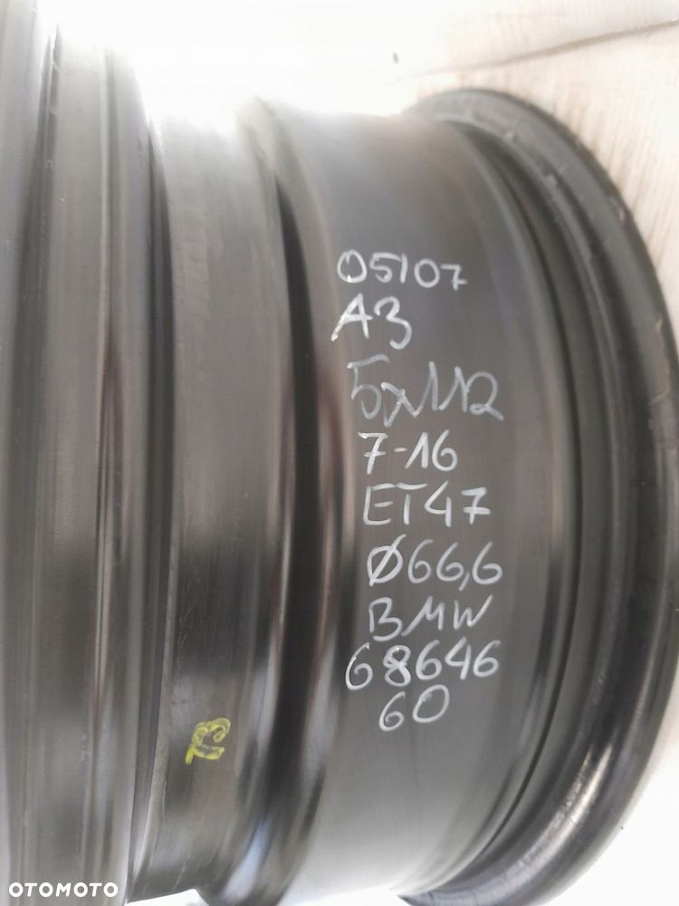 Felgi stalowe BMW OE 6864660 7.0" x 16" 5x112 ET47 - 3